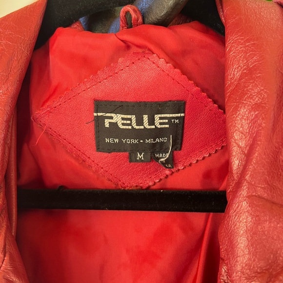 Vintage real leather red trenchcoat - Picture 4 of 8